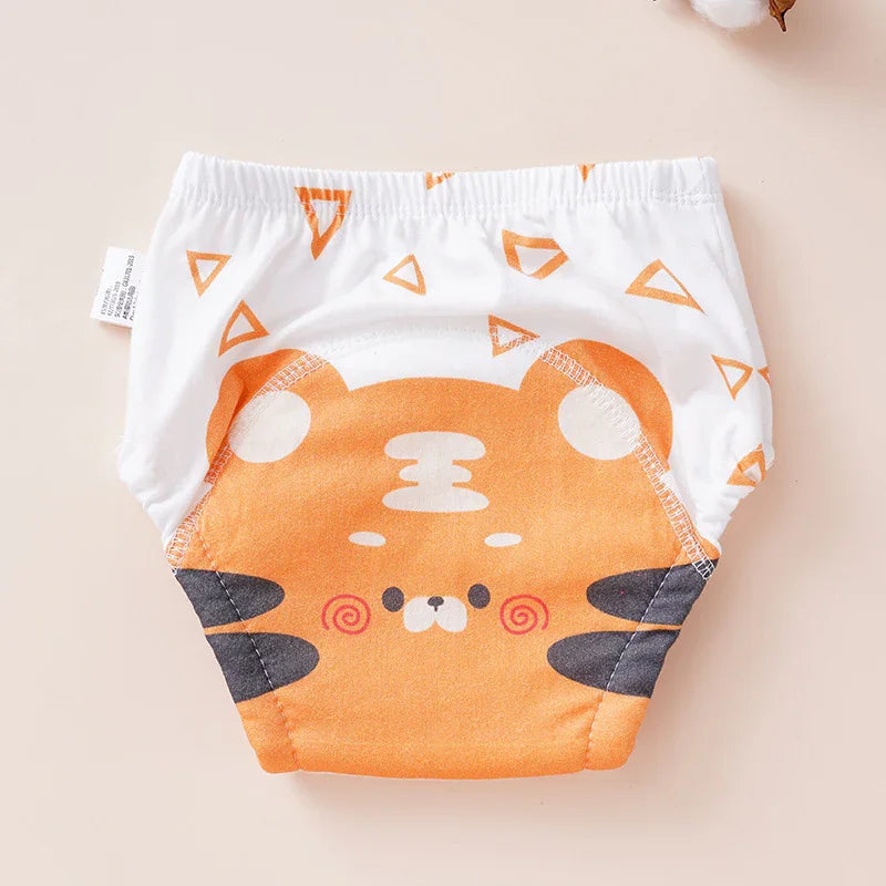 Pure Cotton Reusable Baby Diaper Underwear | Washable Potty Training Pants