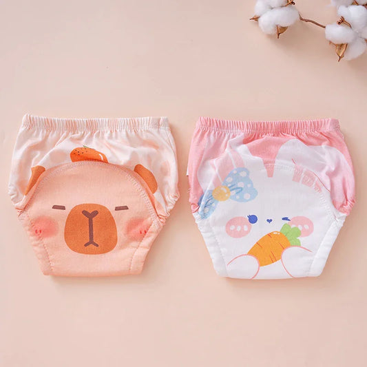 Pure Cotton Reusable Baby Diaper Underwear | Washable Potty Training Pants