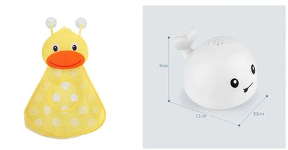 Electric Induction Whale Spray Toy | Light-Up Baby Bath Toy | Automatic Water Sprinkler with Music & LED Lights - Kidohop