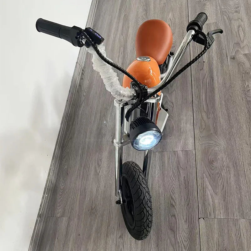 Kids Motorcycle 12Inch Electric Bike Small Size Chopper Bike For Kids, 24V Ride On Toy For Kids With LED Lights, Motorcycle Sound, 10mph & 150lb Max - Kidohop