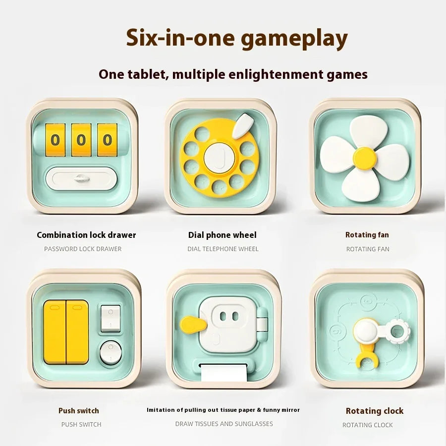 Children’s Busy Board | Montessori Fine Motor Skill Educational Toy | Multi-Functional Sensory Learning Activity Board for Toddlers - Kidohop