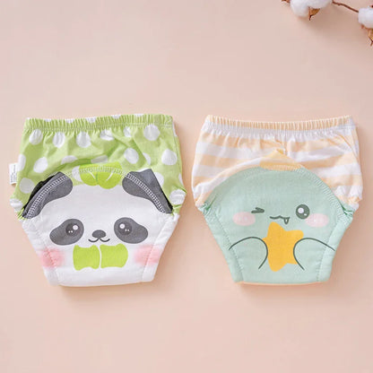 Pure Cotton Reusable Baby Diaper Underwear | Washable Potty Training Pants