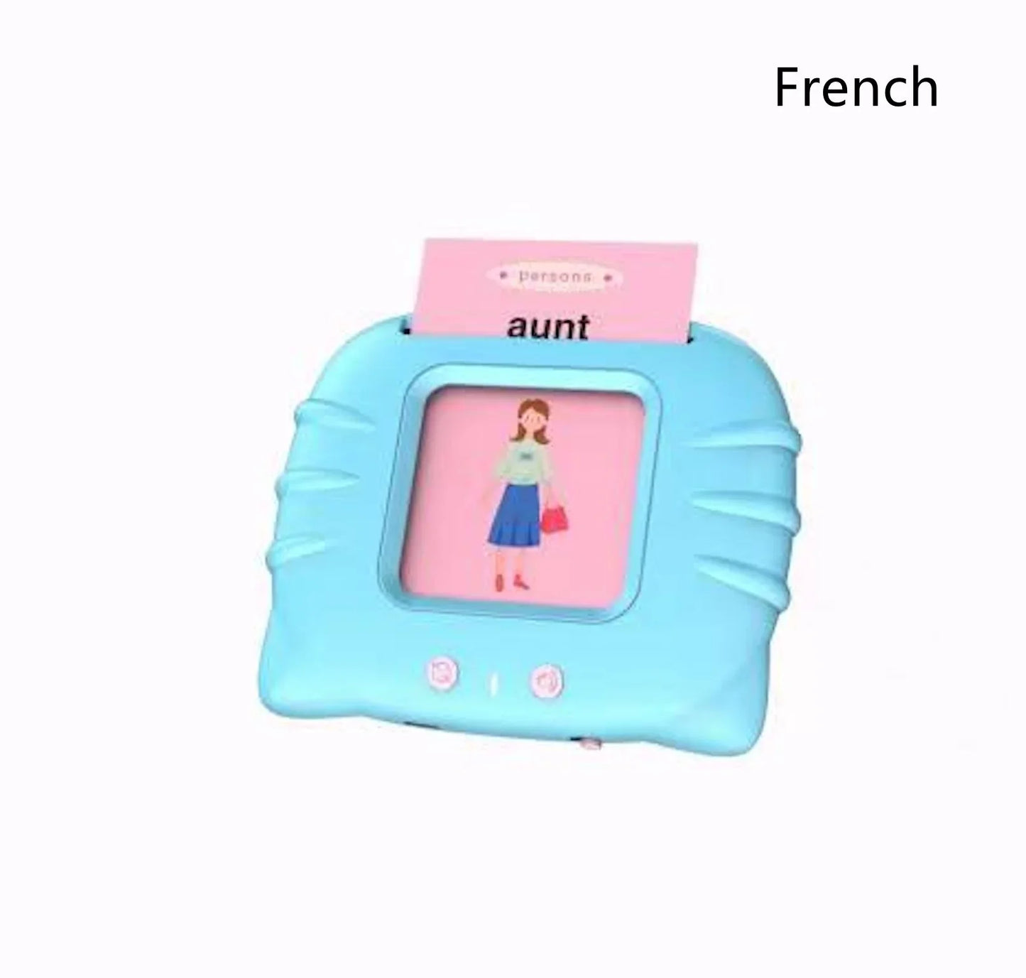 Bilingual Card Early Education Machine | English Learning Toy for Kids | 112 Flash Cards | Rechargeable Talking Educational Device - Kidohop