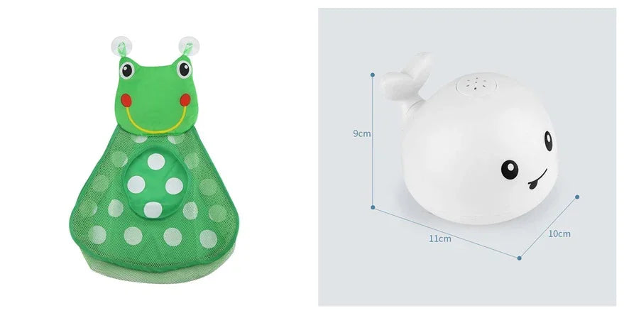 Electric Induction Whale Spray Toy | Light-Up Baby Bath Toy | Automatic Water Sprinkler with Music & LED Lights - Kidohop