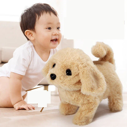 Children’s Electric Animal Plush Toy – Walking Corgi, Teddy & Bunny with Sounds and Tail Movement - Kidohop