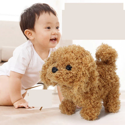 Children’s Electric Animal Plush Toy – Walking Corgi, Teddy & Bunny with Sounds and Tail Movement - Kidohop