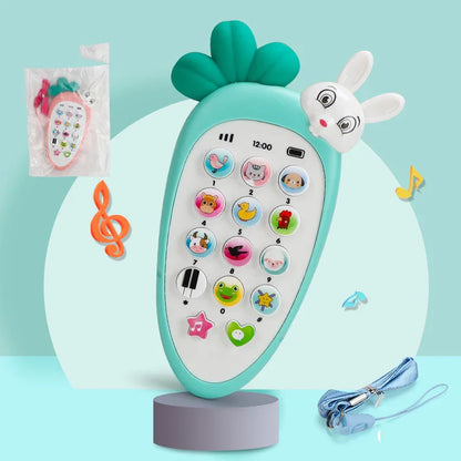 Baby Electronic Music Phone Toy | Early Learning Educational Toy with Lights & Sounds | Multi-Function Simulation Phone for Toddlers - Kidohop