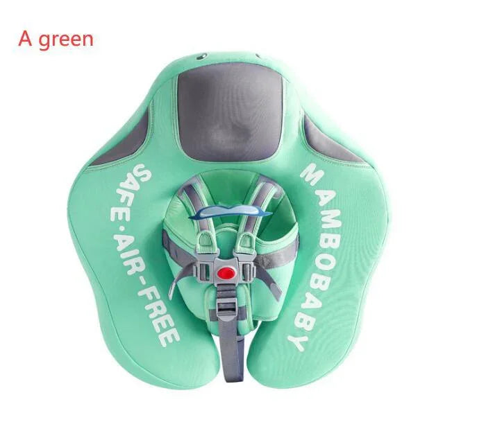 Baby Swimming Ring Float | 3D Fabric Infant Pool Float | Safe Non-Inflatable Pearl Foam Swim Trainer for Kids - Kidohop