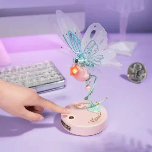 ROKR Starry Blue Mechanical Butterfly | 3D Puzzle DIY Model Kit | Plastic Assembly Toy for Kids & Adults | Creative Christmas Gift - Kidohop