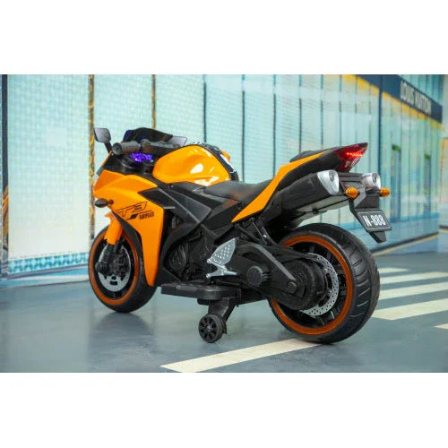 Kids Motorcycle 12V Motorcycle For Kids 3 4 5 6 Years Boys Girls 12v7ah Kids Motorcycle Ride On Toy With Training Wheels Manual Throttle Drive By Hand Lighting Wheels - Kidohop