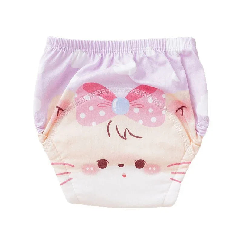 Pure Cotton Reusable Baby Diaper Underwear | Washable Potty Training Pants