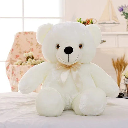 Creative LED Light-Up Teddy Bear | Glowing Stuffed Animal Plush Toy | Color-Changing Soft Pillow Gift for Kids - Kidohop