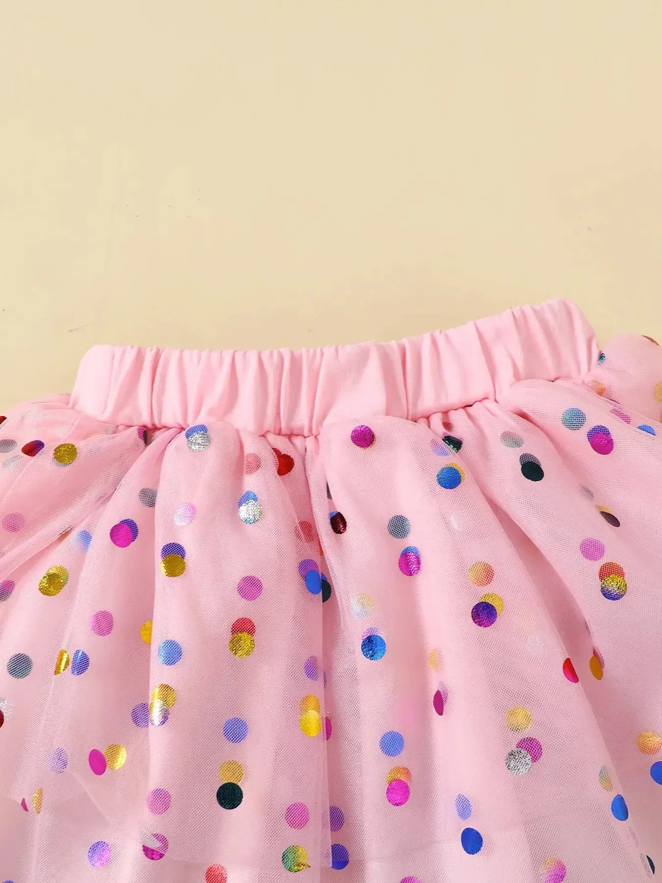 Baby Girls Ruffled Mesh Bodysuit and Skirt Set – Two-Piece Infant Outfit for Newborns &amp; Toddlers - Kidohop