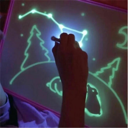 Educational Toy Drawing Pad 3D Magic 8 Light Effects Puzzle Board Sketchpad - Kidohop