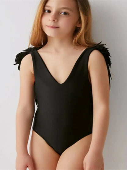 Backless Wide Strap Parent-Child Swimwear - Kidohop