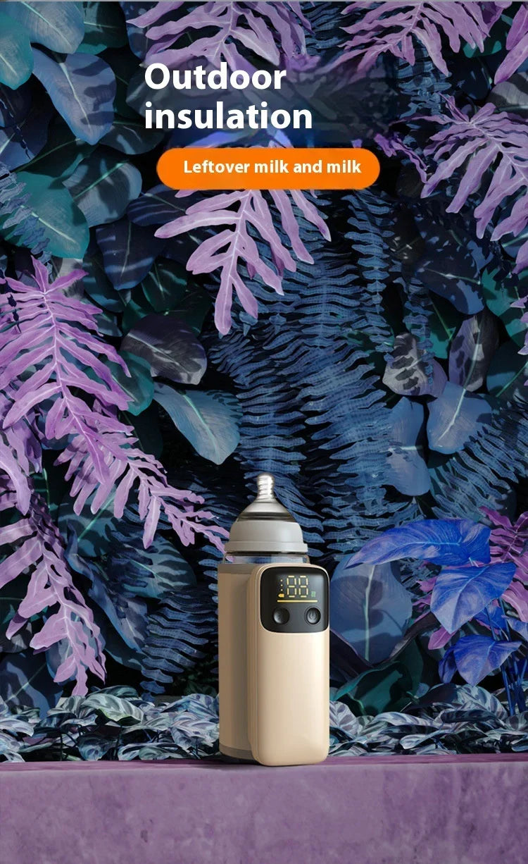 Baby Bottle Insulation Cover | Universal Constant Temperature Milk Warmer | 8000mAh Fast Charging Portable Heater - Kidohop