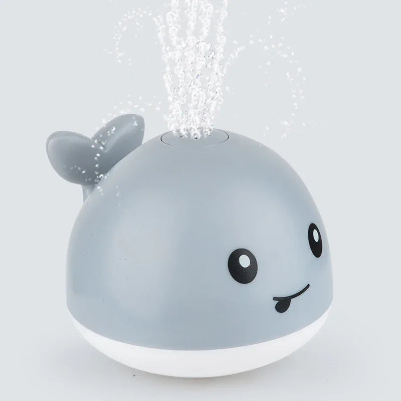 Electric Induction Whale Spray Toy | Light-Up Baby Bath Toy | Automatic Water Sprinkler with Music & LED Lights - Kidohop