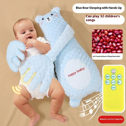 Infant Soothing Exhaust Pillow – Hand Remote Controlled Cartoon Plush Baby Comfort Pillow | Toddler Sleep Aid & Calming Cushion - Kidohop