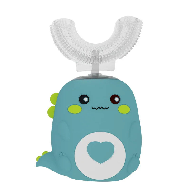 Children’s Electric Toothbrush | 360° U-Shaped Smart Toothbrush for Kids | Food Grade Silicone, Automatic, USB Rechargeable - Kidohop