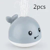 Electric Induction Whale Spray Toy | Light-Up Baby Bath Toy | Automatic Water Sprinkler with Music & LED Lights - Kidohop
