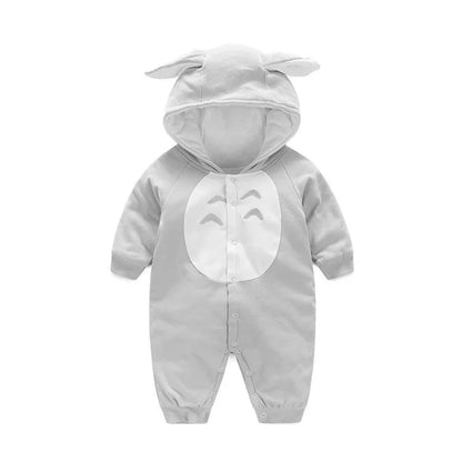 Cotton Baby Jumpsuit | Soft Infant Romper for Boys & Girls | Comfortable Long Sleeve Bodysuit - Kidohop