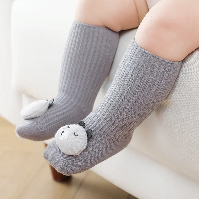 Relief Boneless Baby Non-Slip Socks | Combed Cotton Floor Socks for Boys & Girls | Soft Anti-Slip Toddler Socks - Kidohop