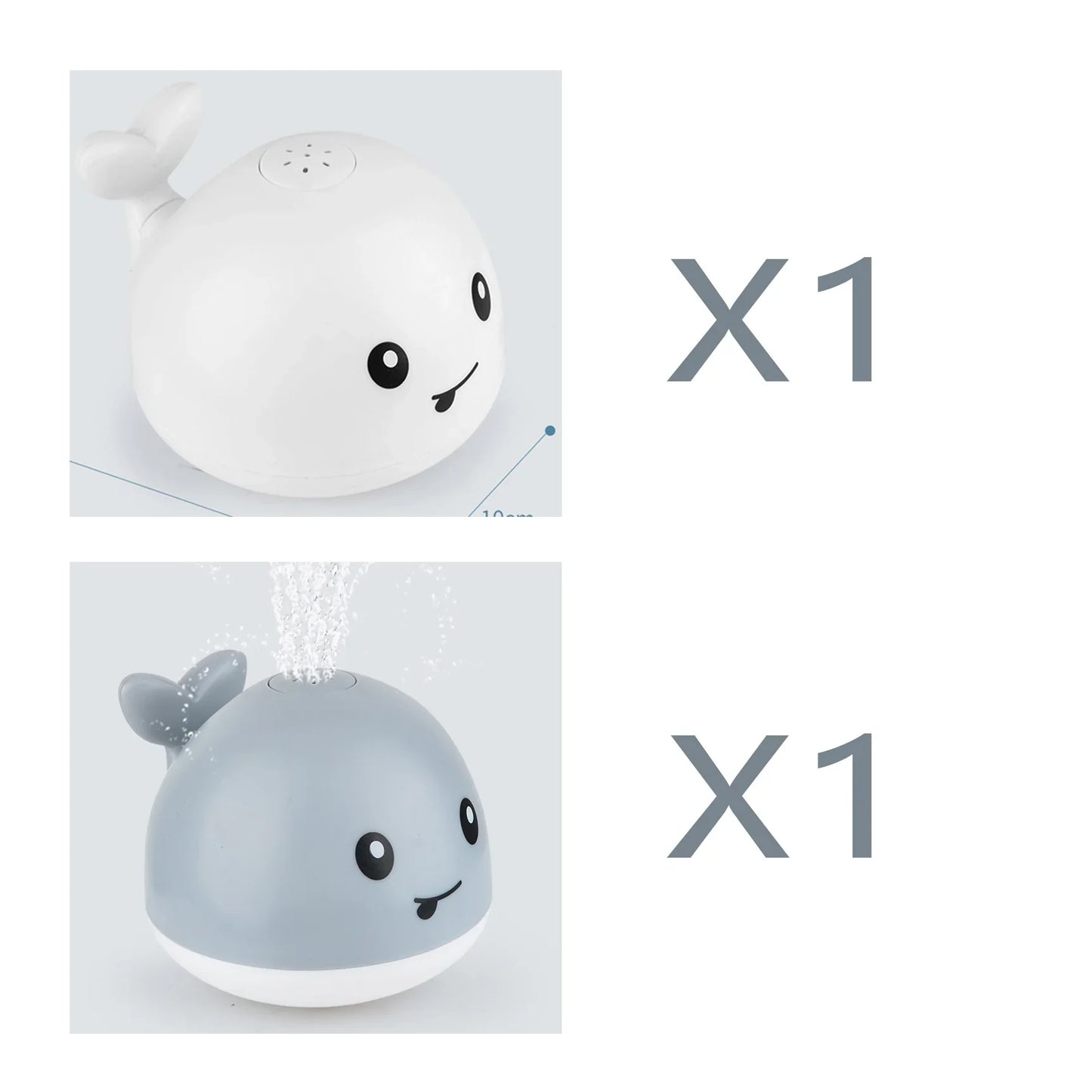 Electric Induction Whale Spray Toy | Light-Up Baby Bath Toy | Automatic Water Sprinkler with Music & LED Lights - Kidohop