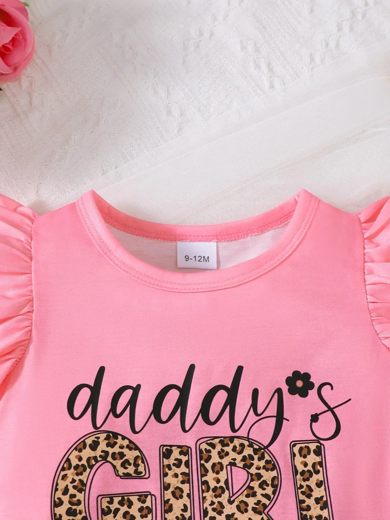 Baby Girls Ruffle Sleeve Top, Shorts & Headband 3-Piece Outfit Set – Letter Print Summer Clothes - Kidohop