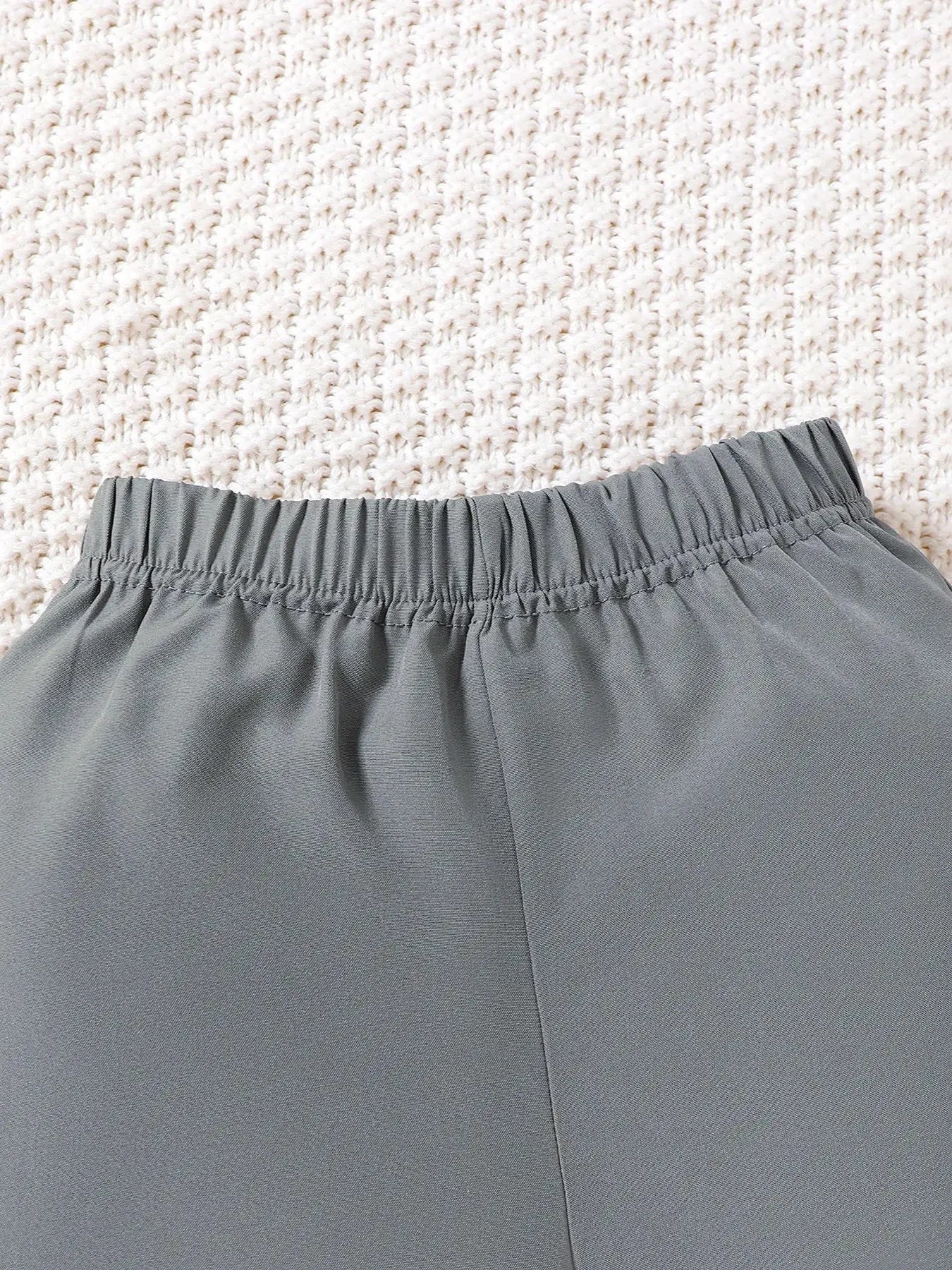 Baby Boys Dinosaur Plaid 3-Piece Outfit Set – Hat, Button-Up Shirt & Shorts - Kidohop