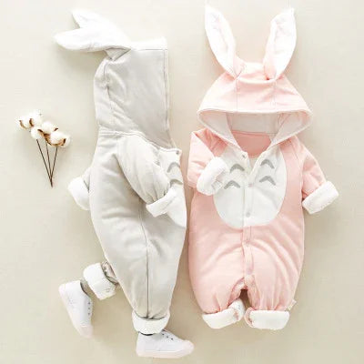 Cotton Baby Jumpsuit | Soft Infant Romper for Boys & Girls | Comfortable Long Sleeve Bodysuit - Kidohop