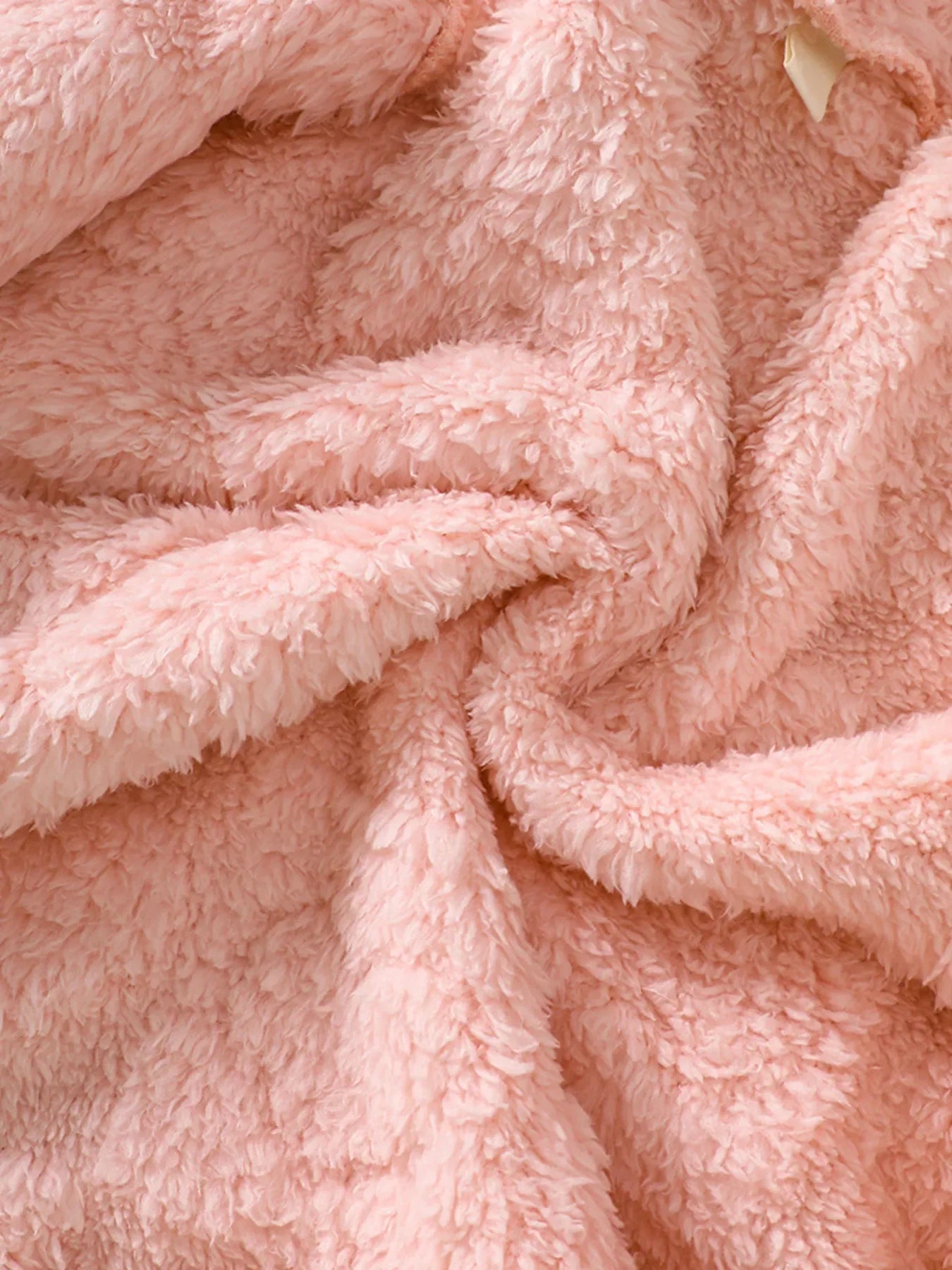 Children's Heart Pattern Fuzzy Hooded Outerwear - Kidohop