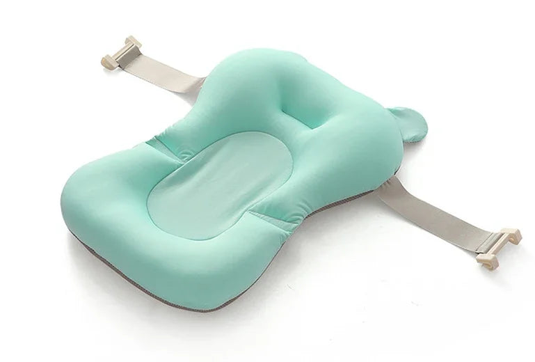 Baby Shower Bed Bath Support | Floating Bath Cushion with Safety Buckle | Soft Mesh Infant Bath Seat - Kidohop