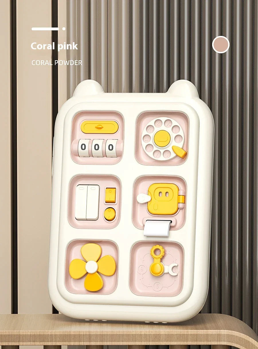 Children’s Busy Board | Montessori Fine Motor Skill Educational Toy | Multi-Functional Sensory Learning Activity Board for Toddlers - Kidohop