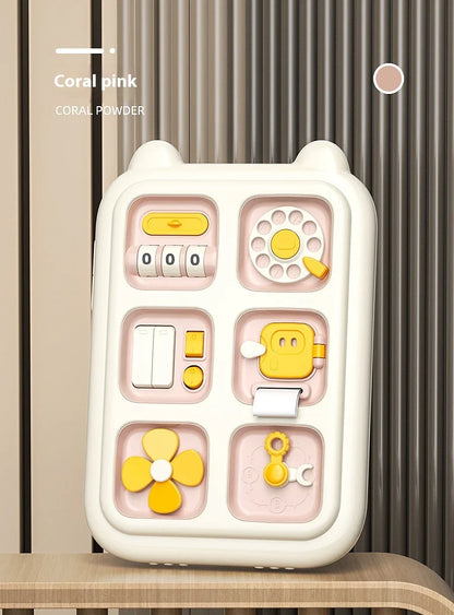 Children’s Busy Board | Montessori Fine Motor Skill Educational Toy | Multi-Functional Sensory Learning Activity Board for Toddlers - Kidohop