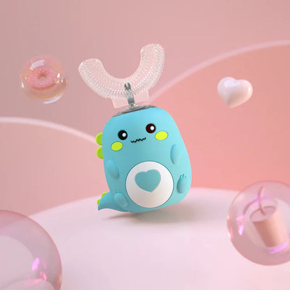 Children’s Electric Toothbrush | 360° U-Shaped Smart Toothbrush for Kids | Food Grade Silicone, Automatic, USB Rechargeable - Kidohop