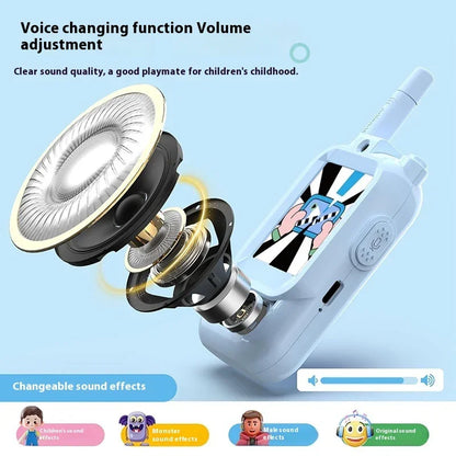 Mini Video Wireless Walkie Talkies For Kids Handheld 2 Pack Rechargeable Intercom Cam Outdoor Family Games Gift For Boys Girls - Kidohop