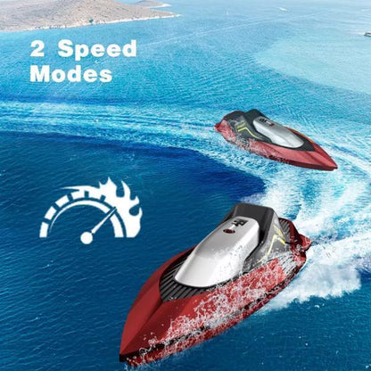 High-Speed RC Boat | Remote Control Boat for Adults & Kids | 20 MPH Racing Ship with Self-Righting & Low Battery Alarm - Kidohop