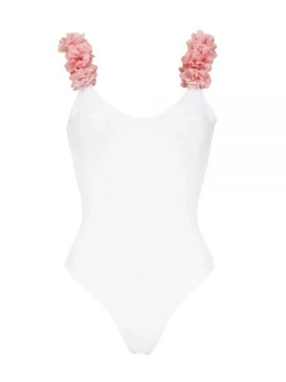 Backless Petal Strap Parent-Child Swimsuit - Kidohop
