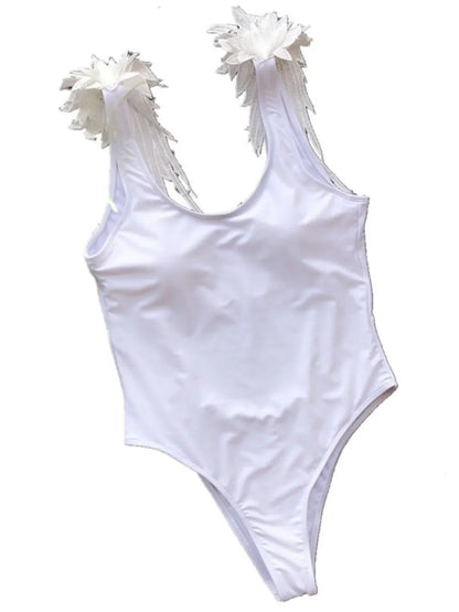 Backless Wide Strap Parent-Child Swimwear - Kidohop