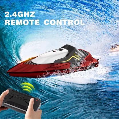 High-Speed RC Boat | Remote Control Boat for Adults & Kids | 20 MPH Racing Ship with Self-Righting & Low Battery Alarm - Kidohop