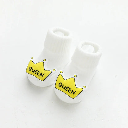 Relief Boneless Baby Non-Slip Socks | Combed Cotton Floor Socks for Boys & Girls | Soft Anti-Slip Toddler Socks - Kidohop