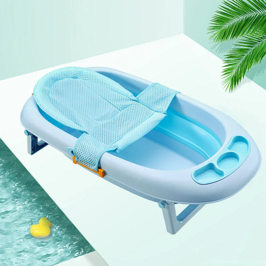 Baby Shower Bed Bath Support | Floating Bath Cushion with Safety Buckle | Soft Mesh Infant Bath Seat - Kidohop