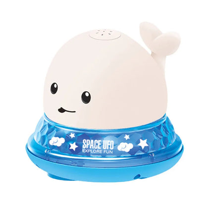 Electric Induction Whale Spray Toy | Light-Up Baby Bath Toy | Automatic Water Sprinkler with Music & LED Lights - Kidohop