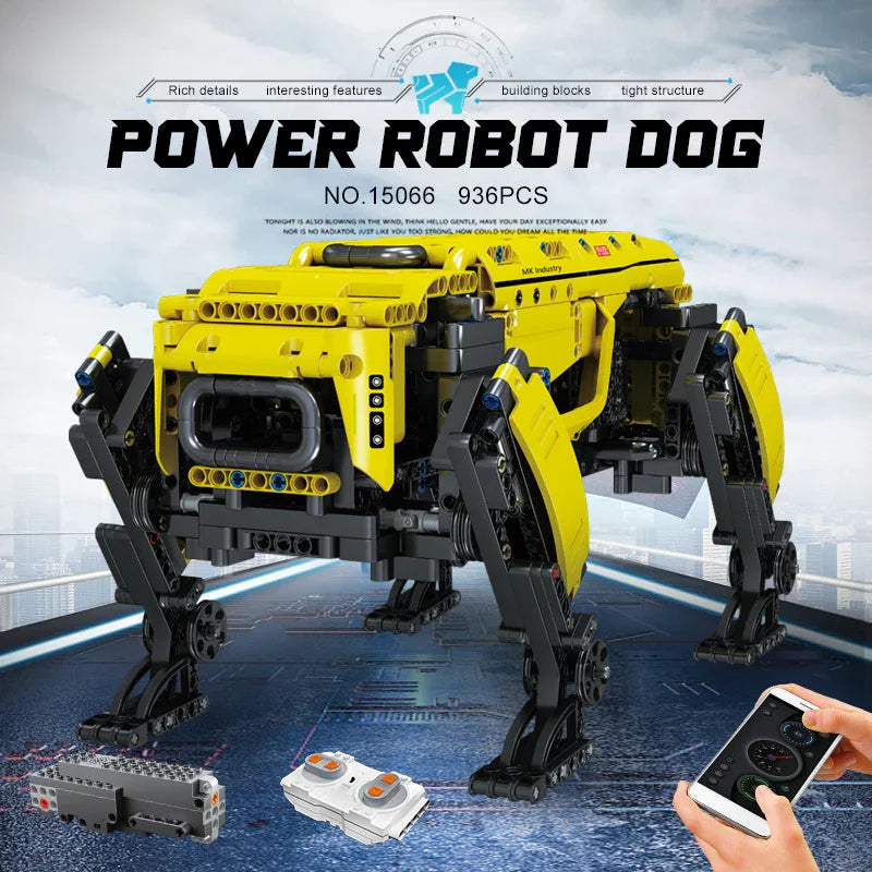 Mechanical Electric Robot Dog – Remote Control Puzzle Assembly Model - Kidohop