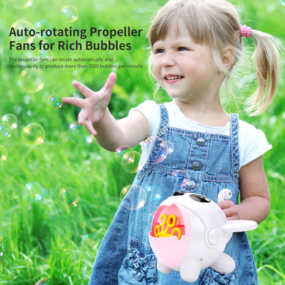 Automatic Cute Bubble Machine Soap Bubble Blower Outdoor Kids Electric Bubble Blowing Toy For Kids - Kidohop