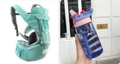 Multi-Functional Baby Waist Stool | Ergonomic Hip Seat Carrier for Infants & Toddlers | Adjustable Baby Carrier Belt - Kidohop