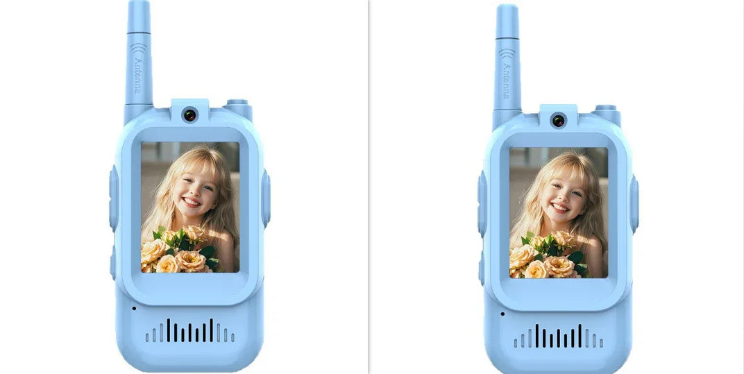 Mini Video Wireless Walkie Talkies For Kids Handheld 2 Pack Rechargeable Intercom Cam Outdoor Family Games Gift For Boys Girls - Kidohop