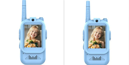 Mini Video Wireless Walkie Talkies For Kids Handheld 2 Pack Rechargeable Intercom Cam Outdoor Family Games Gift For Boys Girls - Kidohop