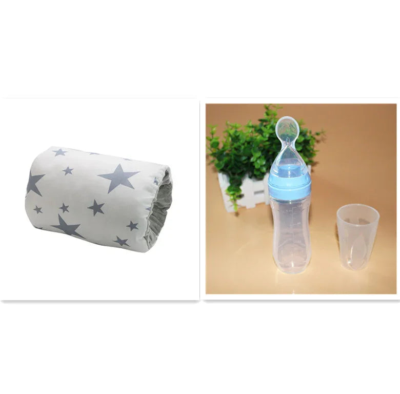 Adjustable Baby Cotton Nursing Arm Pillow | Washable Infant feeding Cushion | Soft Feeding Support Pad for Moms - Kidohop