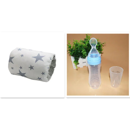 Adjustable Baby Cotton Nursing Arm Pillow | Washable Infant feeding Cushion | Soft Feeding Support Pad for Moms - Kidohop